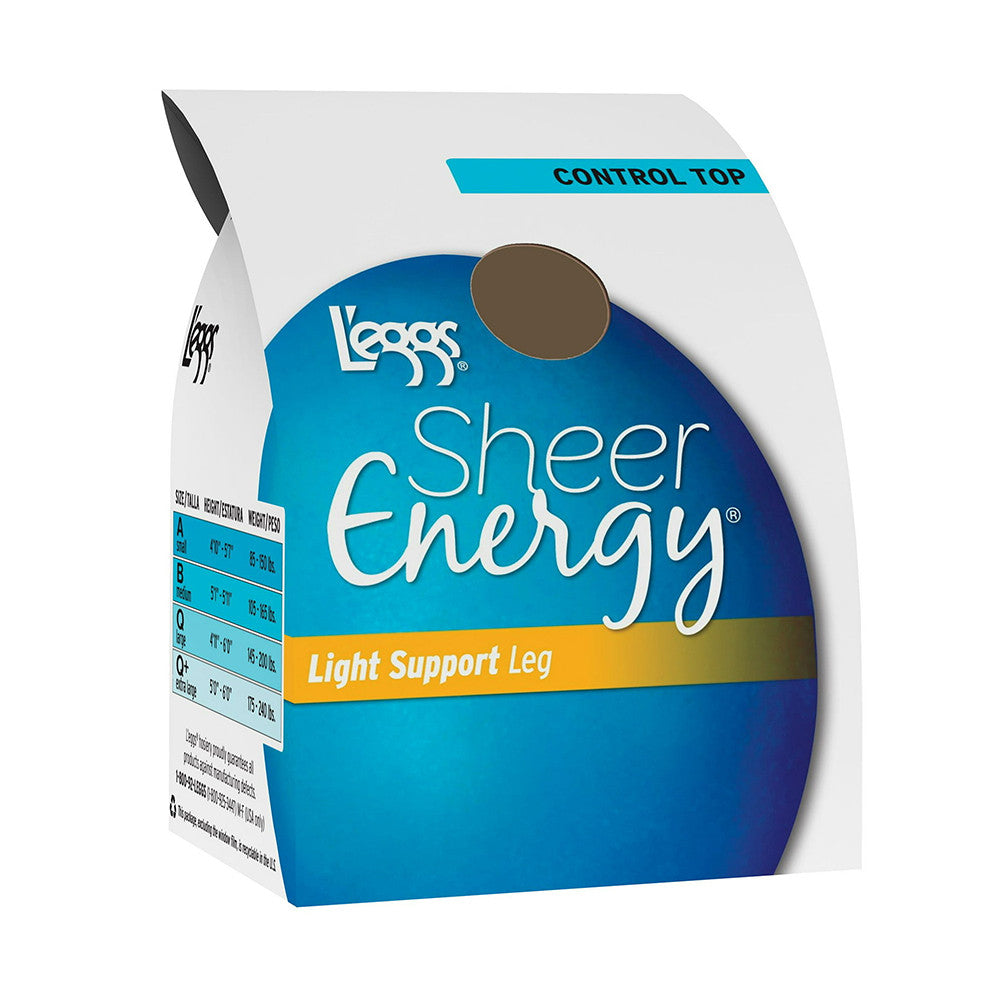 Leggs Sheer Vitality Light Support Control Top, 1 Ea